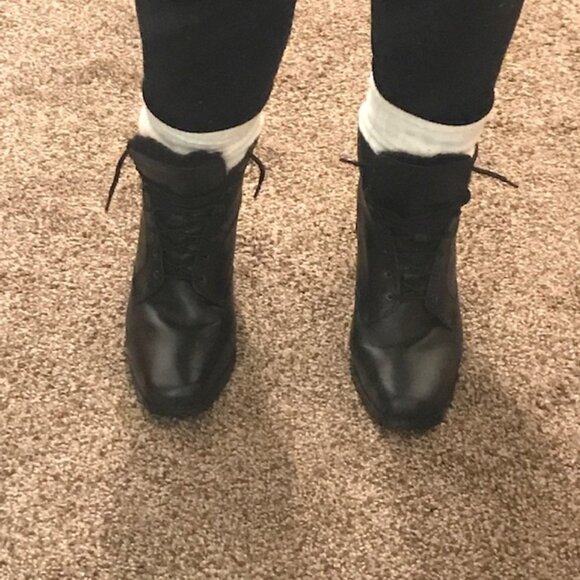 Black Heeled Ankle Boots St John's Bay - Brand New with Tags! - Picture 5 of 10